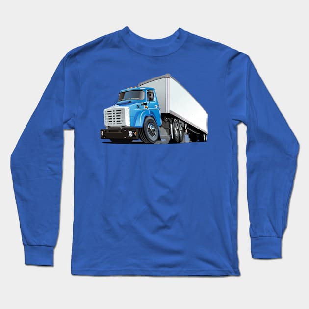 Cartoon truck Long Sleeve T-Shirt by Mechanik